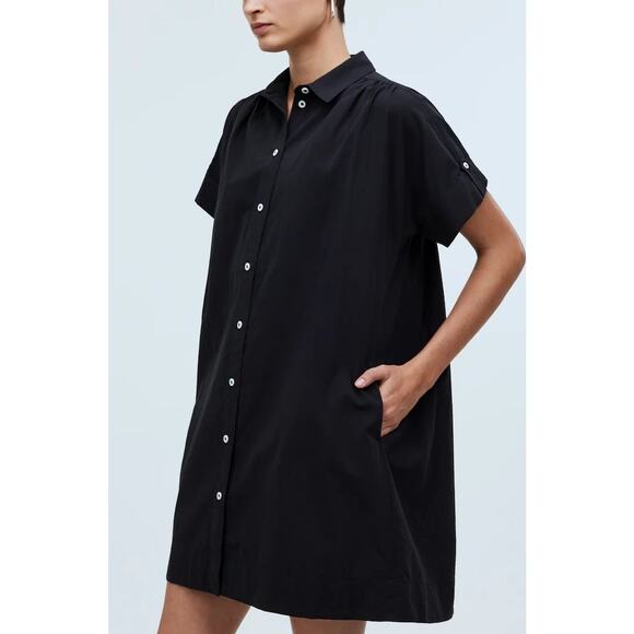 Madewell Collared Button-Front Mini Shirtdress Size XS NWT - Picture 4 of 7